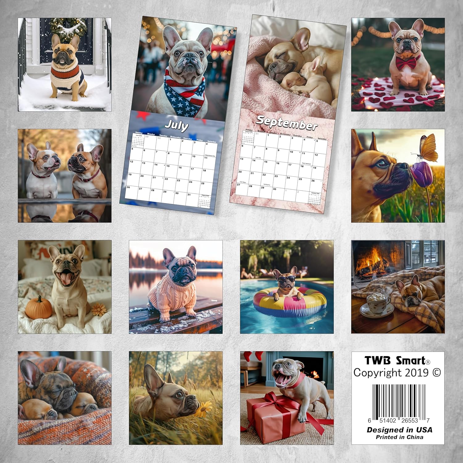 Frenchie Calendar 2